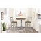 International Concepts Round 36 in Rd Pedestal Bar Ht Table, 2 X-Back Bar Ht Stools, Hickory/Stone, 36 in W, 36 in L, Wood K41-36RT-6B-S6133-2 - alternate 2